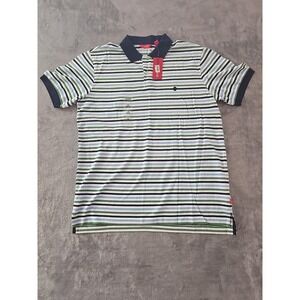 IZOD Golf Striped Short Sleeve Multicolor Polo Shirt Men's Size XL NWT‎